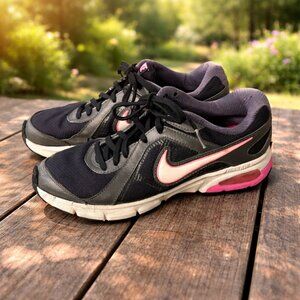 Nike Air Running Shoes Women’s 8.5 Black Gray Pink